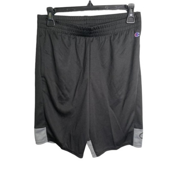 Champion Youth Shorts Logo - BLACK Size-18/20 NWOT - Picture 1 of 5